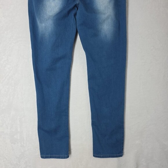 VIP JEANS Womens Size 16 Tall (Actual 35x30) Skinny Whiskering  EUC - Picture 6 of 12